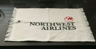Vintage Northwest Airlines Golf Towel With Retro Logo