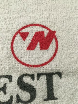 Vintage Northwest Airlines Golf Towel with Retro Logo 4