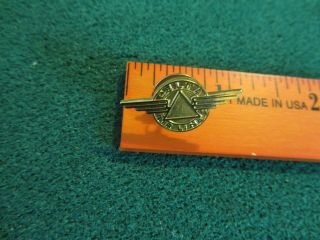 Vintage Small Delta Airlines Pilot Captain Wings Lapel Gold Tone Metal Pin