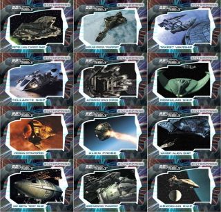 Star Trek Enterprise Season 2 - 22nd Century Vessels 12 Card Insert Set V1 - V12