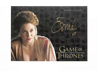2019 Rittenhouse Game Of Thrones Inflexions Esme Bianco Gold Auto Card Ros