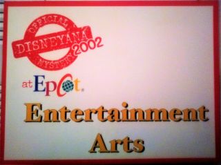 Disneyana Convention 2002 Epcot " Actual Event Sign "