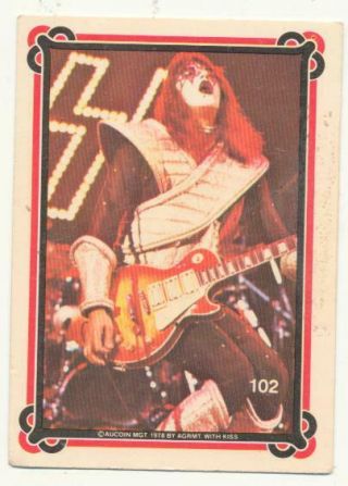 Kiss Ace Australian 1980s Donruss Aucoin Trading Card