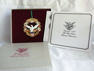 1998 The White House Christmas Ornament & Papers