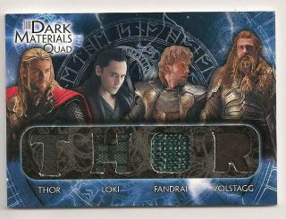 Thor: The Dark World Dark Quad Materials Thor,  Loki,  Fandral,  Volstagg Dmq - 2
