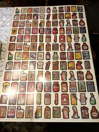 1991 Topps Wacky Packages Pre - Production Uncut Promo Sheet / Card Stock