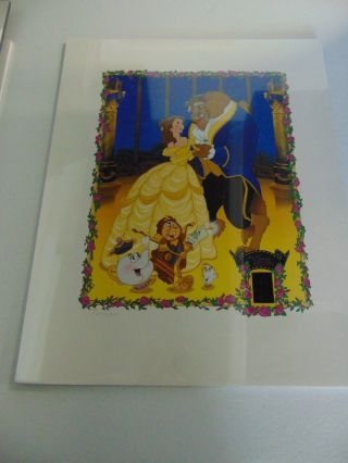 Beauty & The Beast Disney Lithograph 35mm Film Cell Print 1070/2500 Gm785