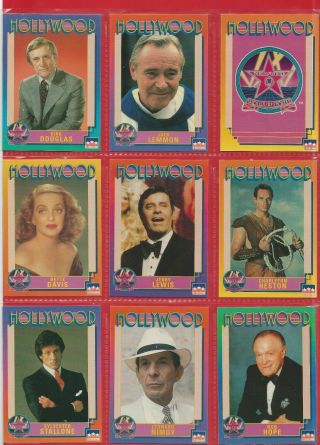 Hollywood Hall Of Fame - Scarce Full Set - 250 Cards By Starline 1991 (nl01)