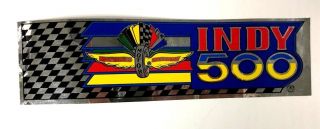Vintage Indianapolis Motor Speedway Indy 500 Bumper Sticker Car Decal Auto Motor