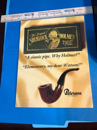 A9.  Pipe Counter Sign,  Peterson Of Dublin,  The Sherlock Holmes,  Vg,