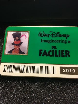 Disney Pin Princess And The Frog Villain Dr Facilier Shadowman Wdi Cast Id Badge