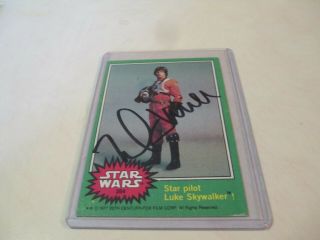 Mark Hamill Signed Autographed Star Wars Card