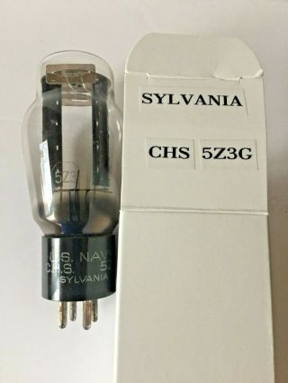 Sylvania 5z3g Chs Black Plate Vacuum Tube