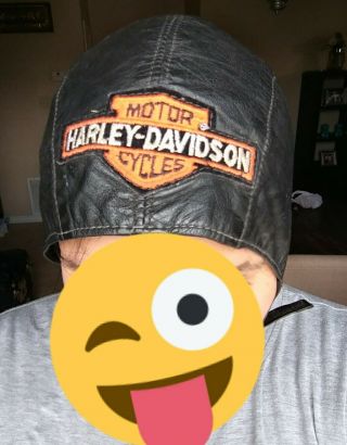 Harley Davidson Skull Cap Black Head Wrap