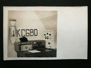 Old Qsl / Ham Radio Postcard From Truk Caroline Islands: Photo Of Equipment