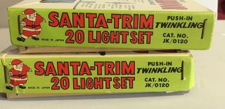 Vintage Christmas Twinkling Light Set Weatherproof Outdoor Or Indoor 4