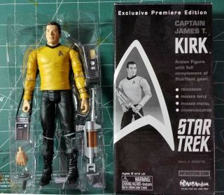 Art Asylum Captain James Kirk Action Figure Comic - Con Exclusive