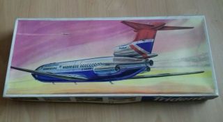 Veb Plasticart Gdr British Airways Hawker Siddeley Trident 3 1:100 Model Plane