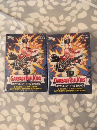 Rare 2 Topps 2017 Garbage Pail Kids “battle Of The Bands” Blaster Boxes