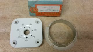 Johnson Ceramic Septar Socket F/ Old Vintage Ham Radio Tube Audio Amp