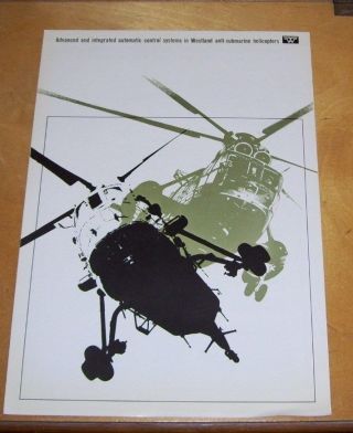 Westland Automatic Control Systems In Anti - Submarine Helicopters Leaflet