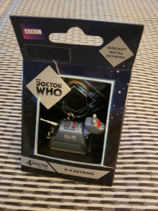 K - 9 K9 Doctor Who Bbc Tv Series Diecast Metal Keychain Keyring