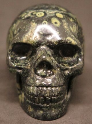 51mm 3.  5oz Natural Kambaba Jasper Crystal Carving Art Skull
