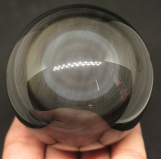 66mm 12.  9oz Natural Rainbow Obsidian Crystal Sphere Ball