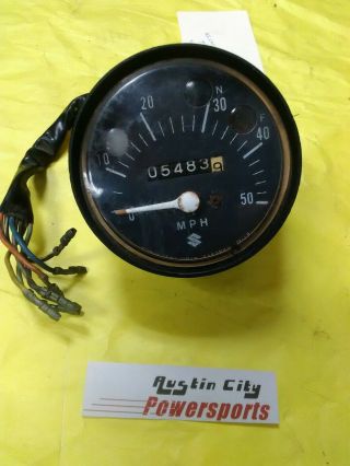 70 72 Suzuki Mt50 Mt 50 Trail Hopper Speedometer Speedo Meter Gauge