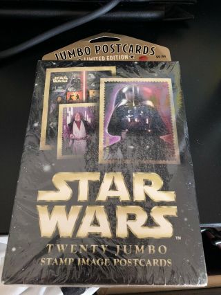 2008 Usps Star Wars 20 - Limited Edition Jumbo Stamp Image Postcards &unopened