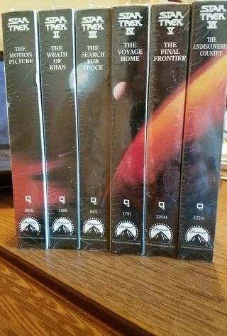 1993 Star Trek Series 6 Vhs Tape Movie Box Set Paramount