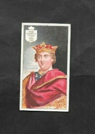 Singleton & Cole 1902 Scarce (royalty) Type Card " Henry Ii - Kings & Queens "