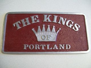Vtg Car Club Plaque - The Kings Of Portland