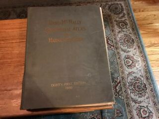 1950 Rand Mcnally Commercial Atlas And Marketing Guide 81st Edition