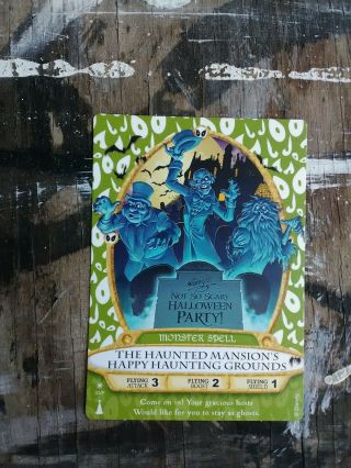 Sorcerers Of The Magic Kingdom Haunted Mansion Ghosts Halloween Party Spell Card