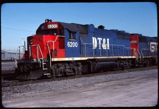 Rail Slide - Dt&i Detroit Toledo & Ironton 6200 Flat Rock Mi 12 - 1982