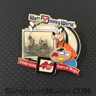 Rare Le Walt Disney World 40th Anniversary Goofy Photograph Pin (uj:82212)