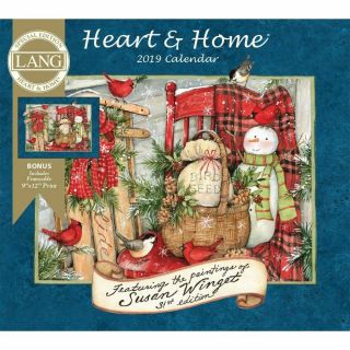 2019 Heart & Home Special 31st Edition Wall Calendar,  Susan Winget