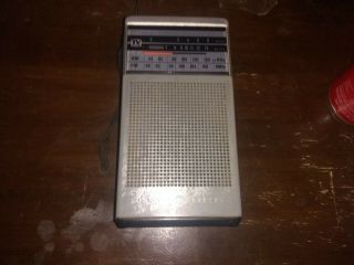 Vintage General Electric Ge Fm Am Transistor Radio W Tv Sound Model 7 - 2924a A1