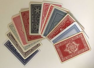 12 Vintage Playing Cards Summer Deco/nouveau All Different 2 Exjokers
