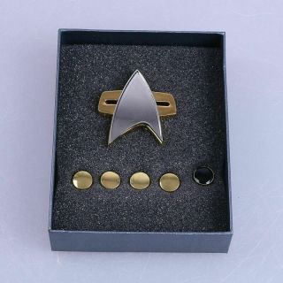 Star Trek Voyager Communicator Rank Pin A Set Of 6 Star Trek Badge Insignia