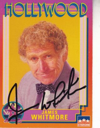 Signed Hollywood Trading Card Of James Whitmore