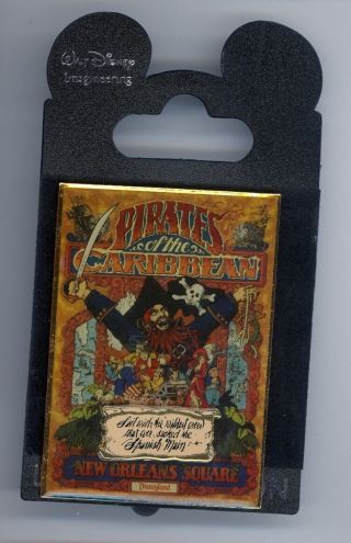 Wdi Disney Imagineering Pirates Of The Caribbean Attraction Poster Cast 300 Pin