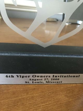 Centerpiece From 6th Viper Owners Invitational In St Louis Missouri