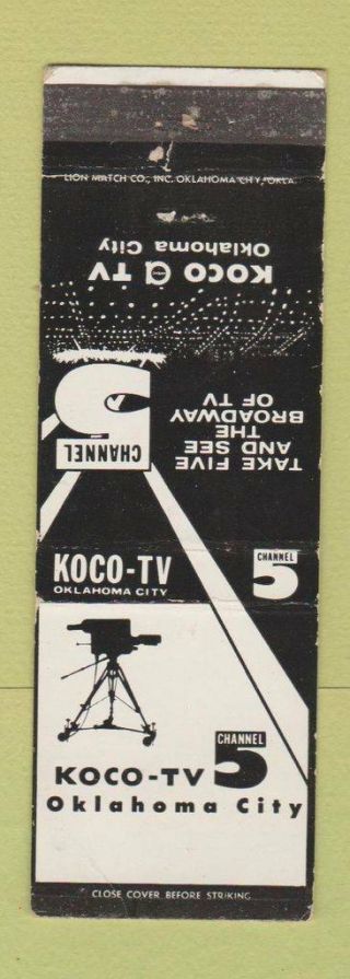 Matchbook Cover - Koco Tv Oklahoma City Ok Channel 5