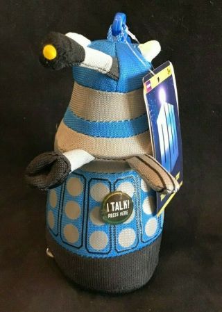 Nwt Doctor Dr Who Talking Dalek Plush Blue Key Chain W/ Sound