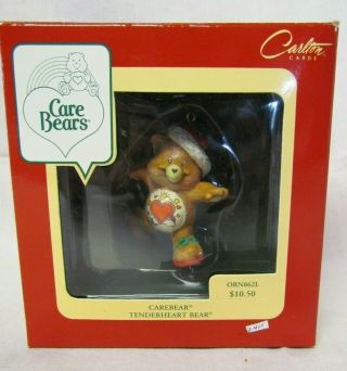 Carlton Cards Heirloom Care Bears Tenderheart Bear Ornament,  Mib 1994