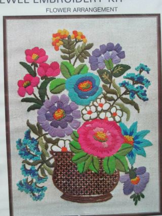 Flower Arrangement - Crewel Embroidery Kit - Family Circle