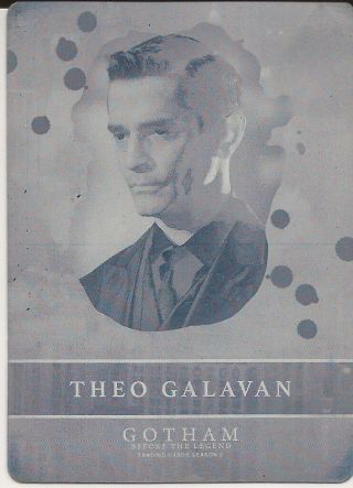 Cryptozoic Gotham Season 2 Cyan Printing Plate Rising Villains Theo Galavan V6