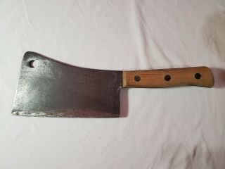 Briddell Heavy Duty Meat Cleaver Solid Steel 14 3/4 " Made In The Usa